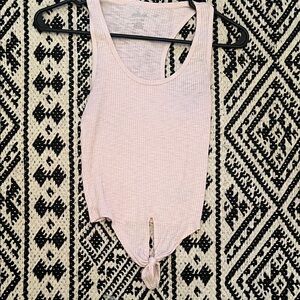 Aerie Light Pink Ribbed Tank Top